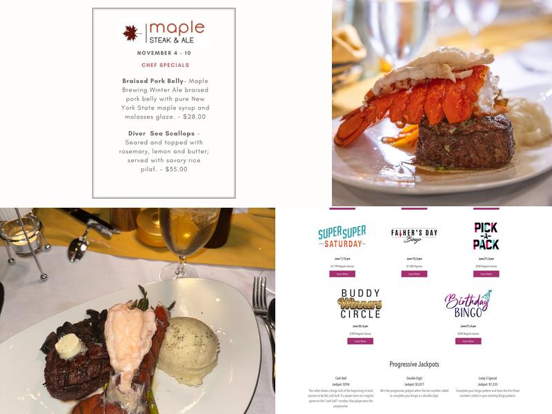 Maple Steak & Ale Menu