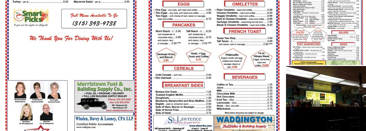 Phillips Diner Menu