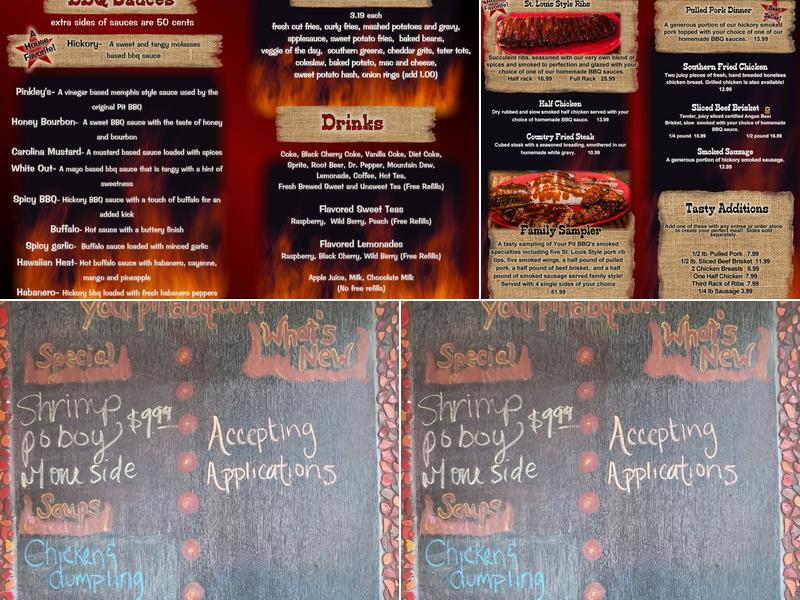 Your Pit BBQ Menu