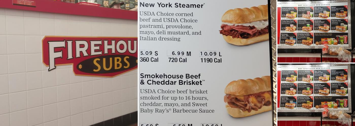 Firehouse Subs Oviedo Menu