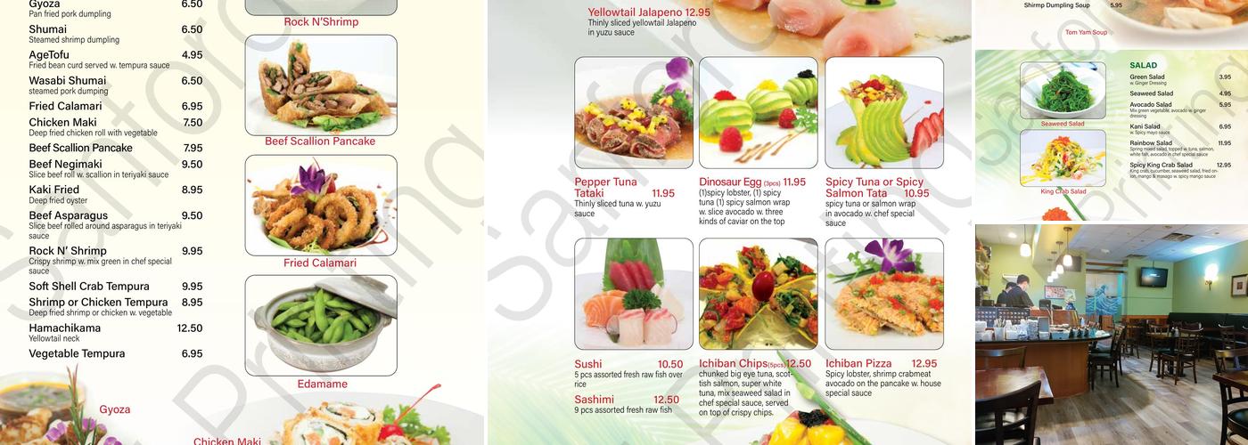Ichiban Japanese Fusion Cuisine Menu