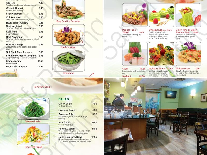 Ichiban Japanese Fusion Cuisine Menu