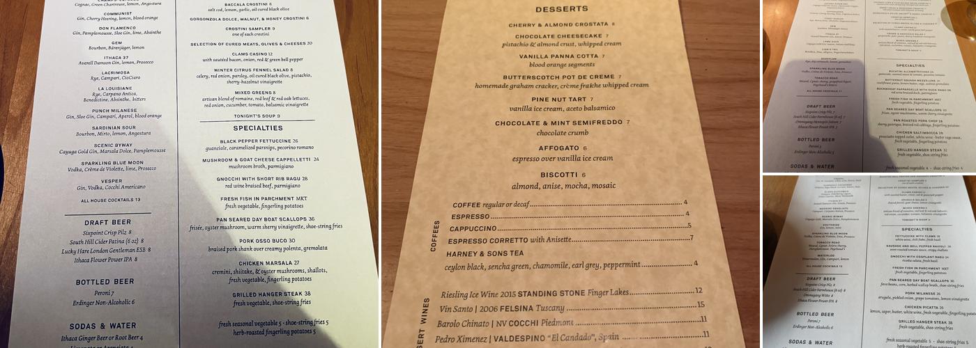 Mercato Bar & Kitchen Menu