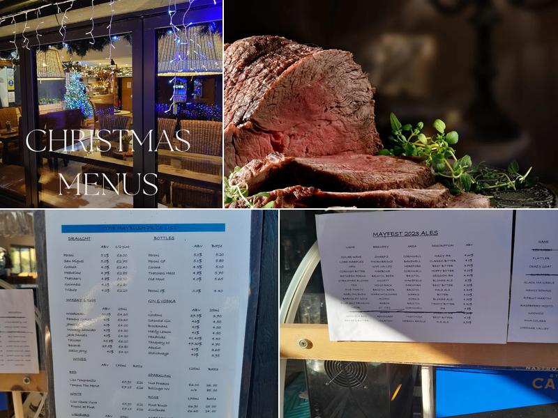 The Maybush Pub Newbridge Menu