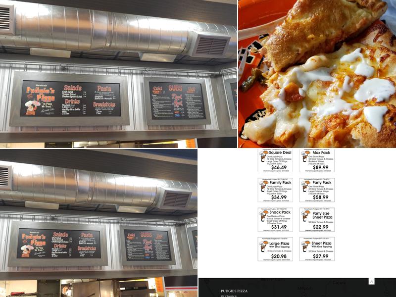 Pudgies Pizza Menu