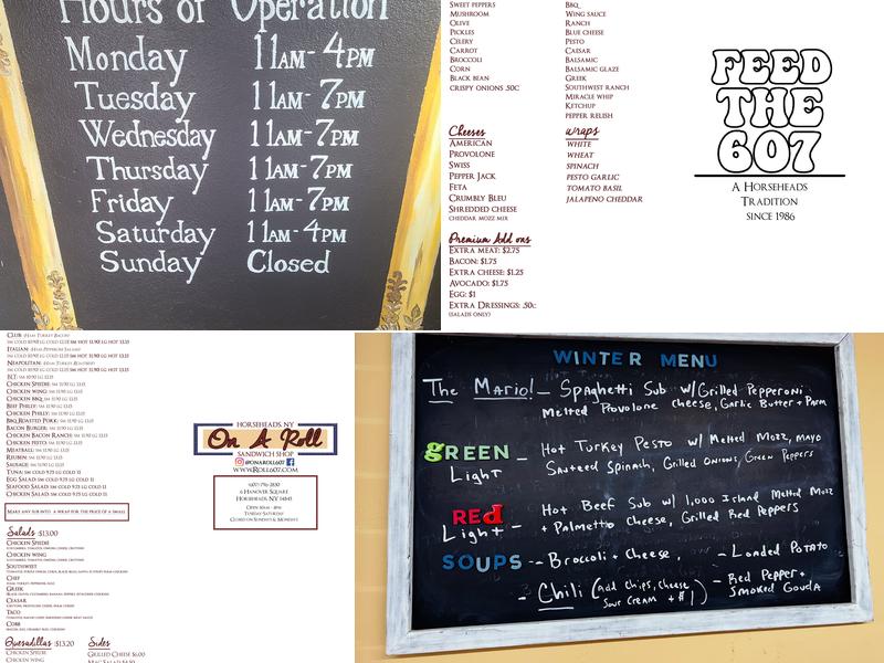 On a Roll Menu