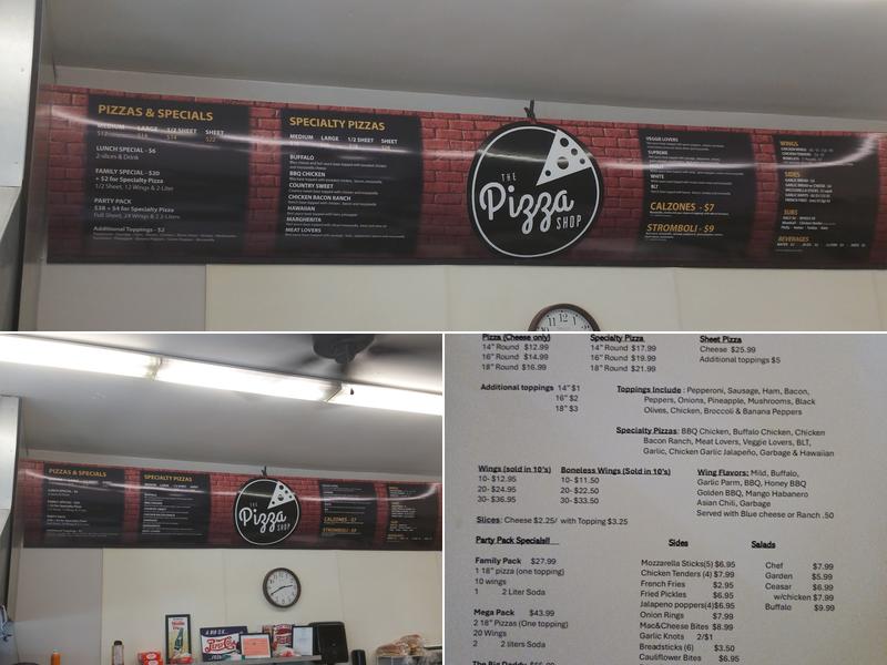 McGraws Small Town Pizzeria Menu