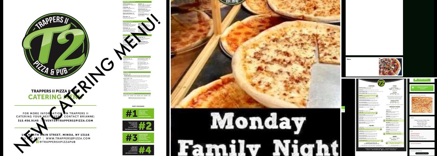 TRAPPERS II Pizza & Pub Menu