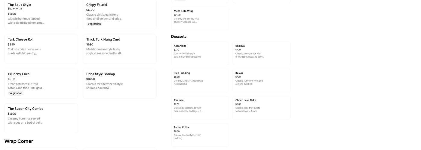 La Cascada Bar, Restaurant and Lounge Menu