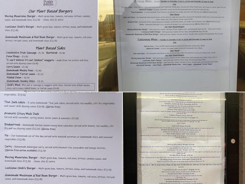 The Red Lion, Deddington (Poggs & Bom) Menu