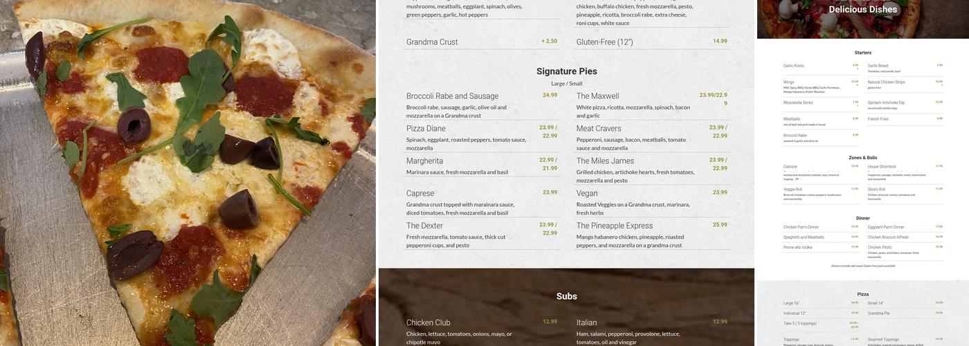 Slices Menu