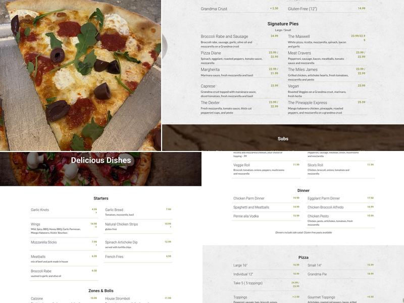 Slices Menu