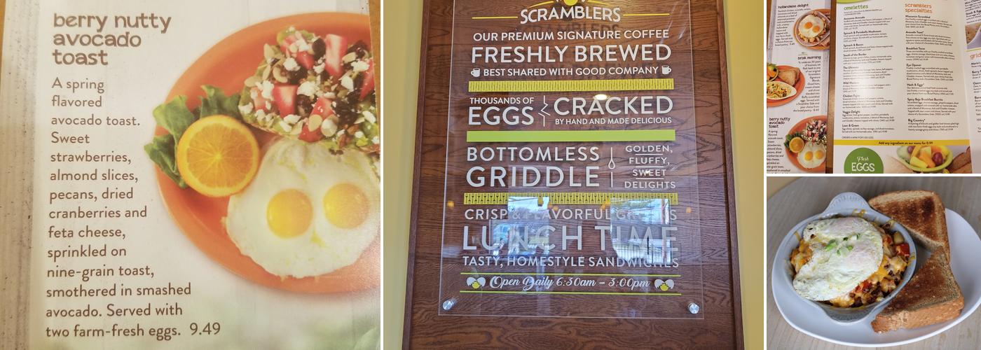 Scramblers Menu