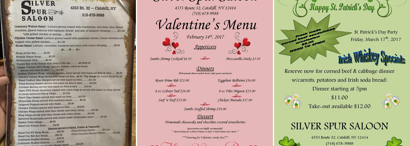 Silver Spur Menu