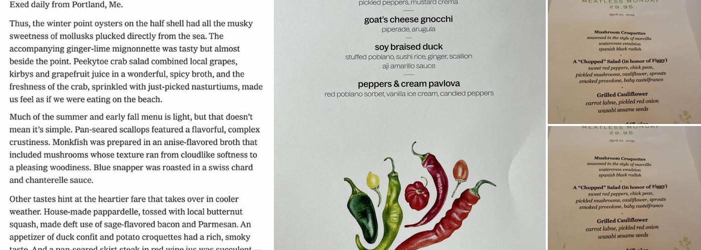 Swoon Kitchenbar Menu