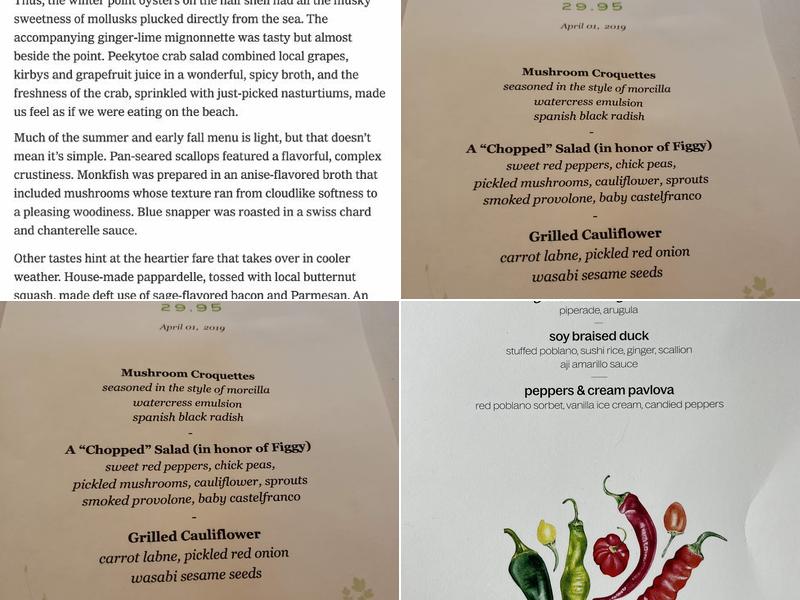 Swoon Kitchenbar Menu