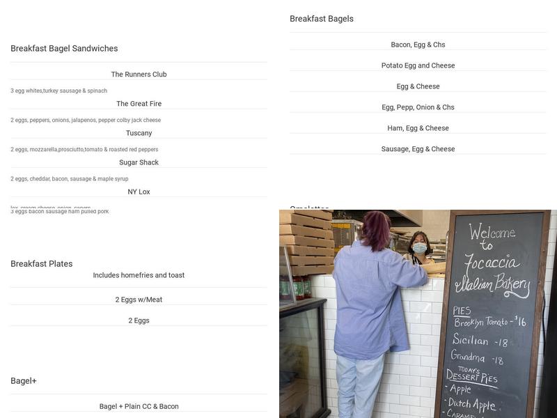 Broad Street Bagel Co. Menu
