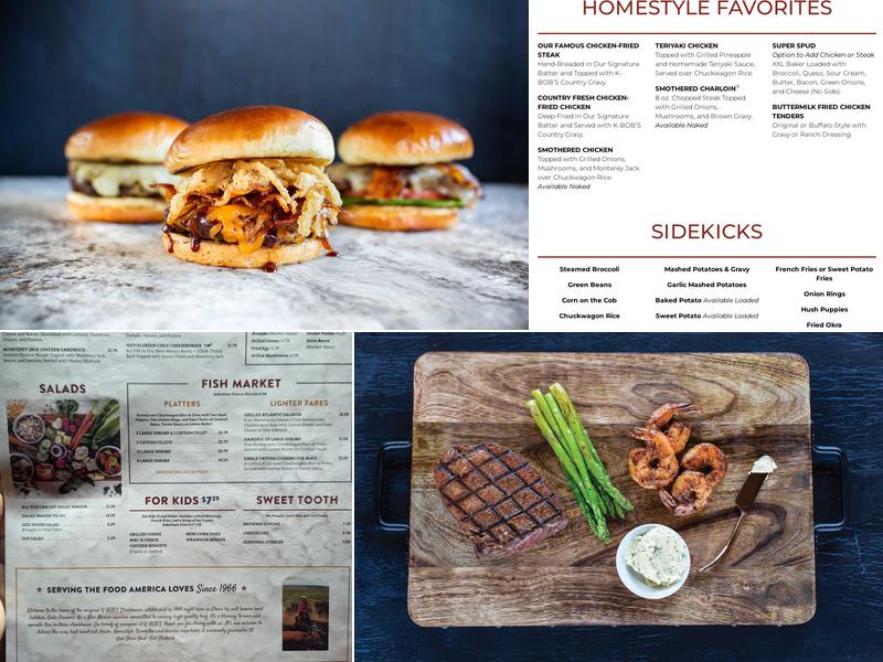 K-BOB'S Steakhouse Clovis Menu