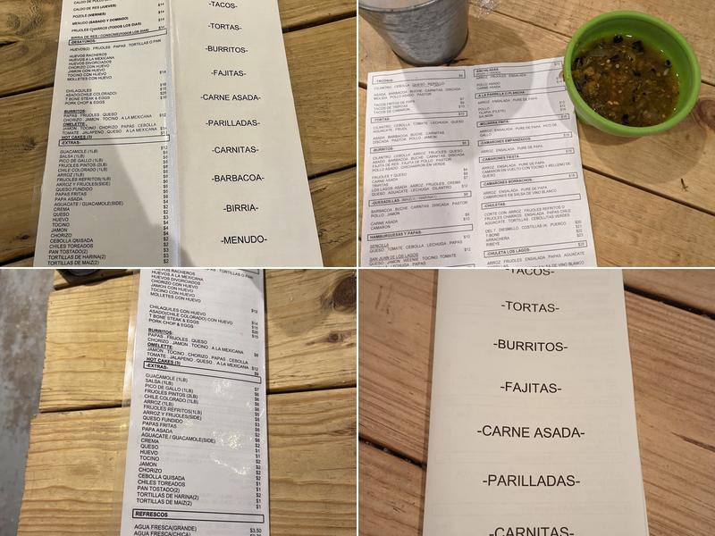 Carniceria San Juan de Los Lagos Menu