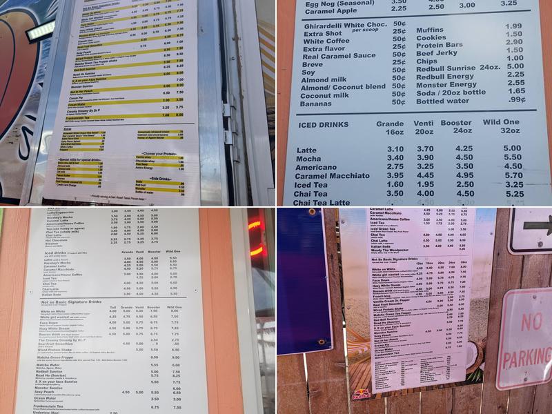 Juicy Peach Espresso Menu