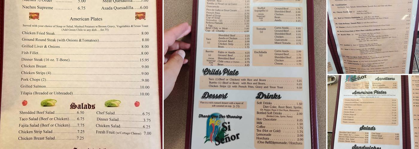 Si Señor Menu