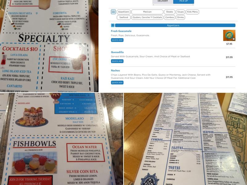 Mariscos Altamar Menu