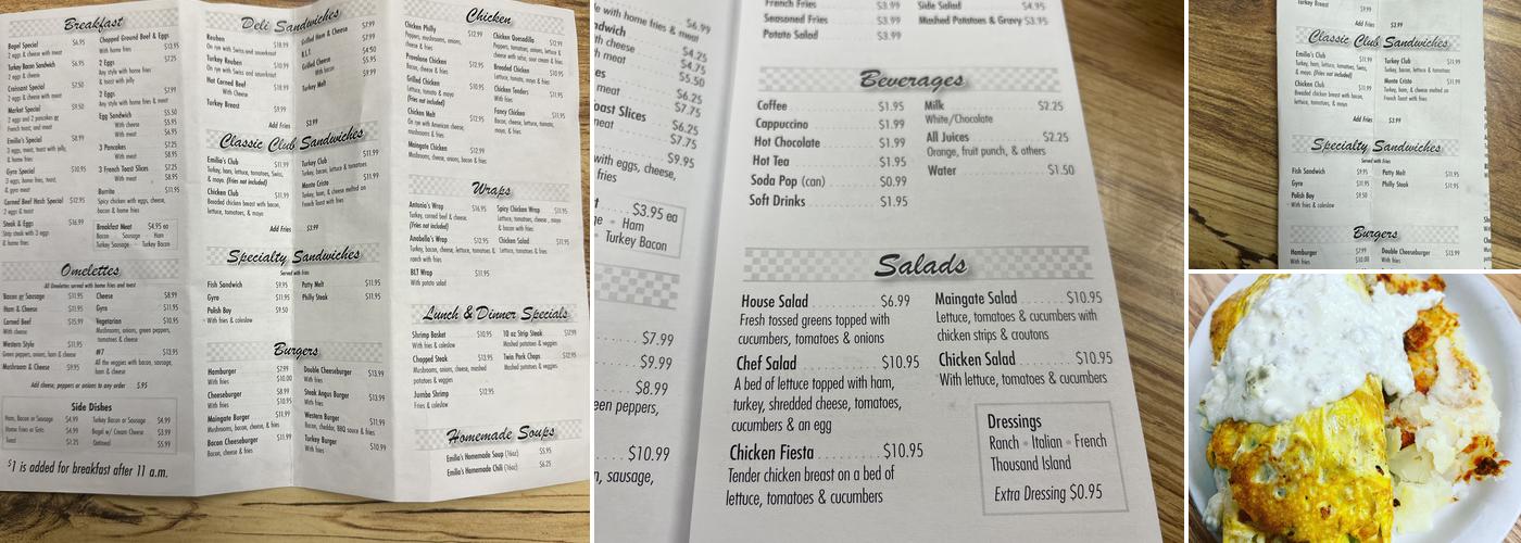 Main Gate Restaurant Menu