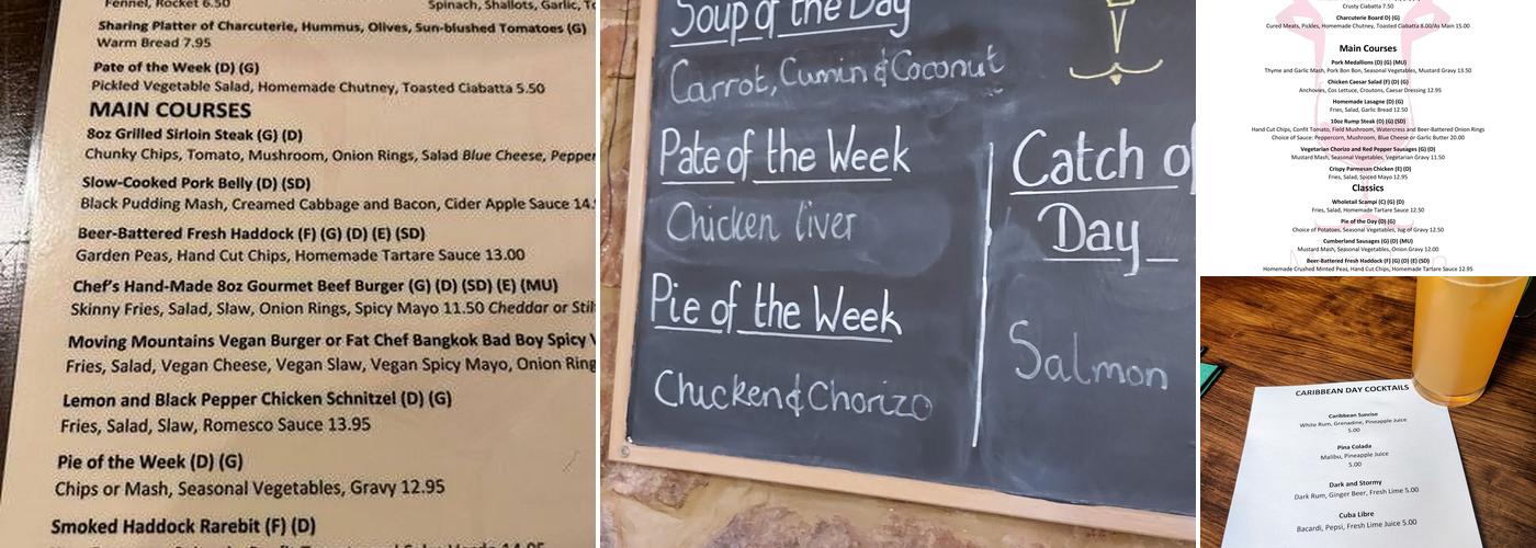 The Merrie Lion Menu