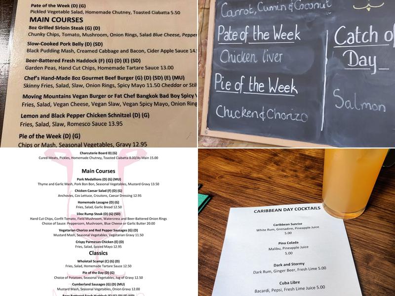 The Merrie Lion Menu