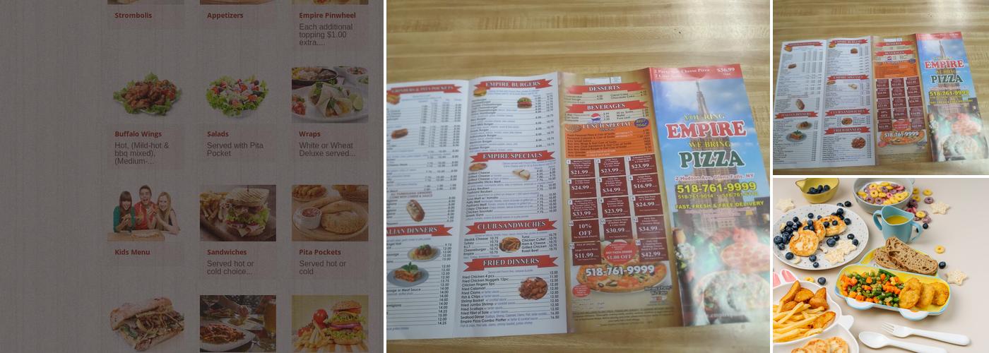 Empire Pizza Glens Falls Menu