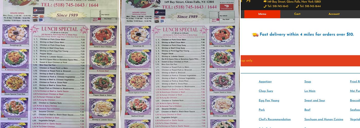 Main Moon Menu