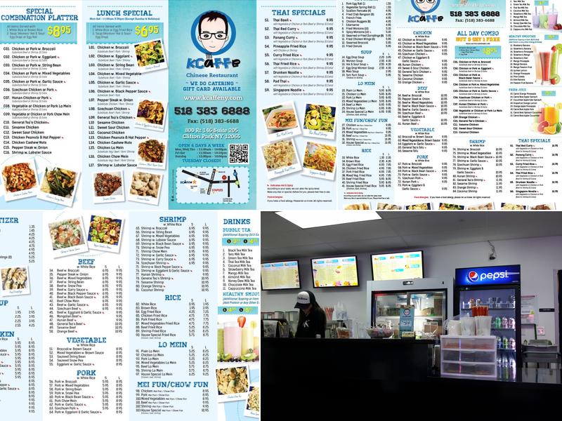 kcaffe Chinese food Menu