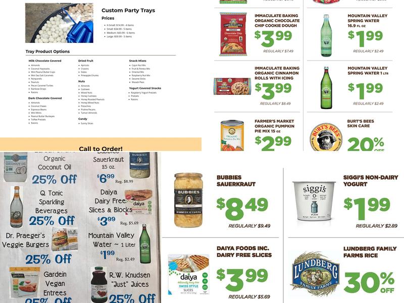 Peter's Cornucopia Inc. Menu