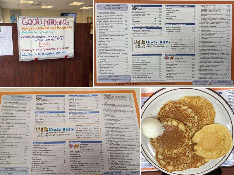 Uncle Bill's Pancake House Menu