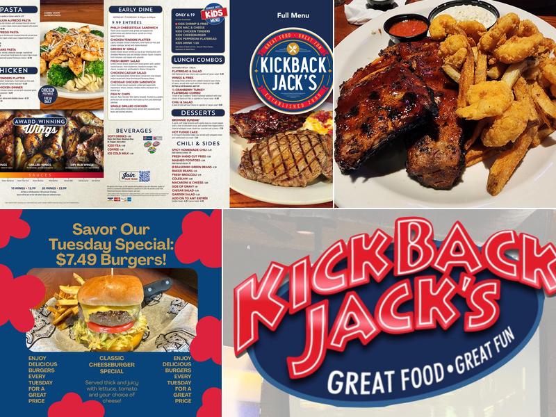 Kickback Jack's Restaurant Menu