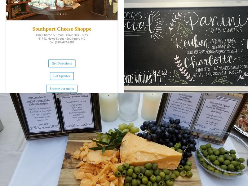 Southport Cheese Shoppe Menu