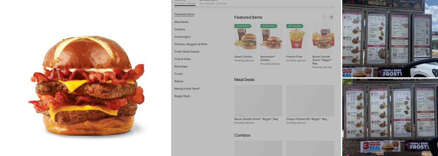 Wendy's Menu
