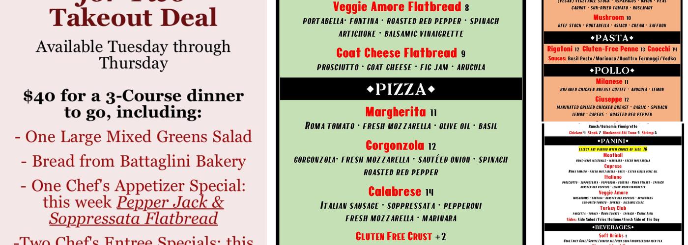 Antonio's Bar & Trattoria Menu