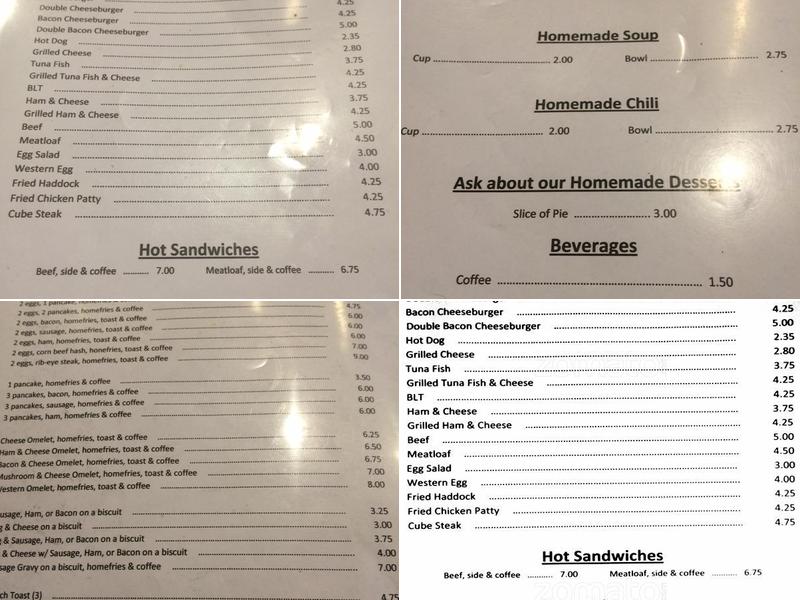 Harris Diner Menu
