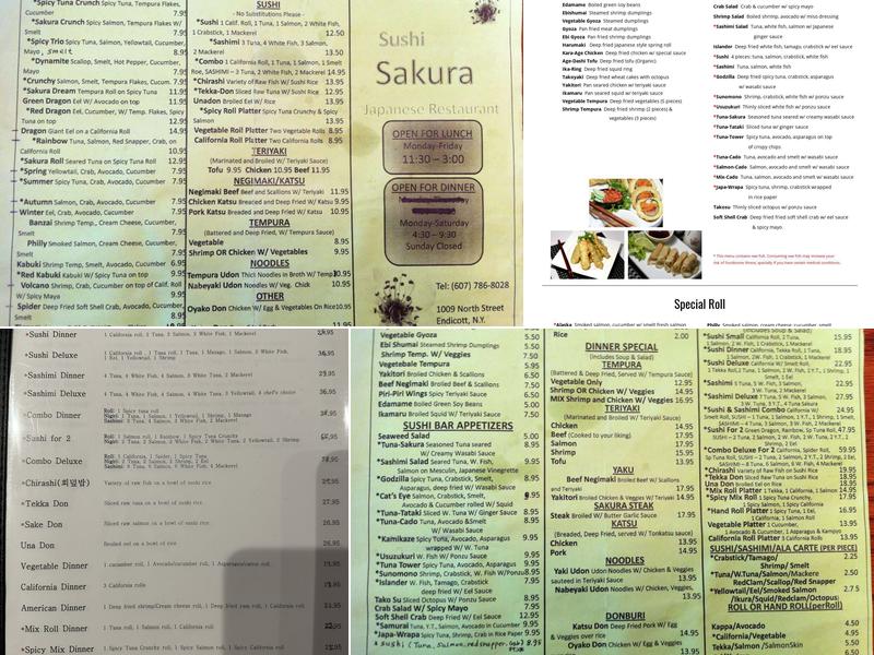 Sakura Menu