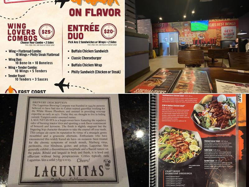 East Coast Wings + Grill Menu