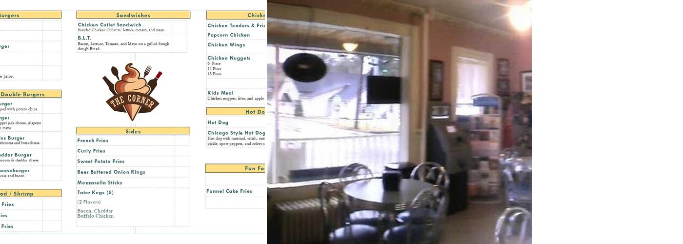 The Corner Menu