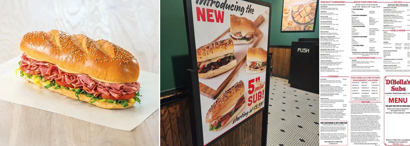 DiBella's Subs Menu
