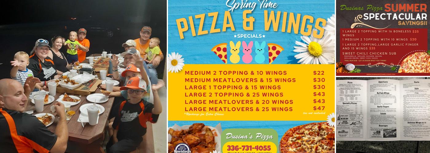Dusina's Pizza Menu