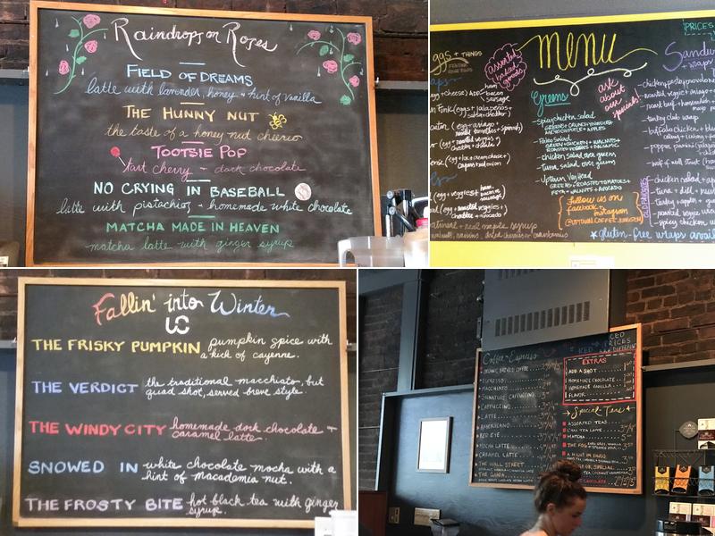 Uptown Coffee Menu