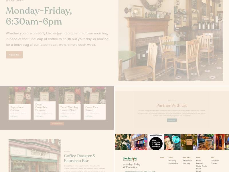 Monkey Joe Roasting Company Menu