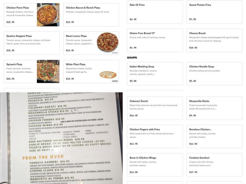 La Florentina Restaurant Menu