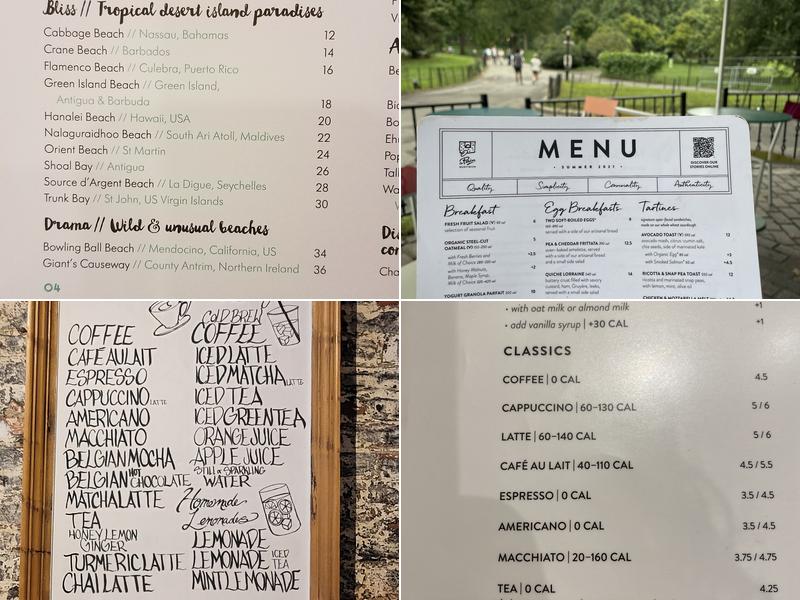 Le Pain Quotidien Menu