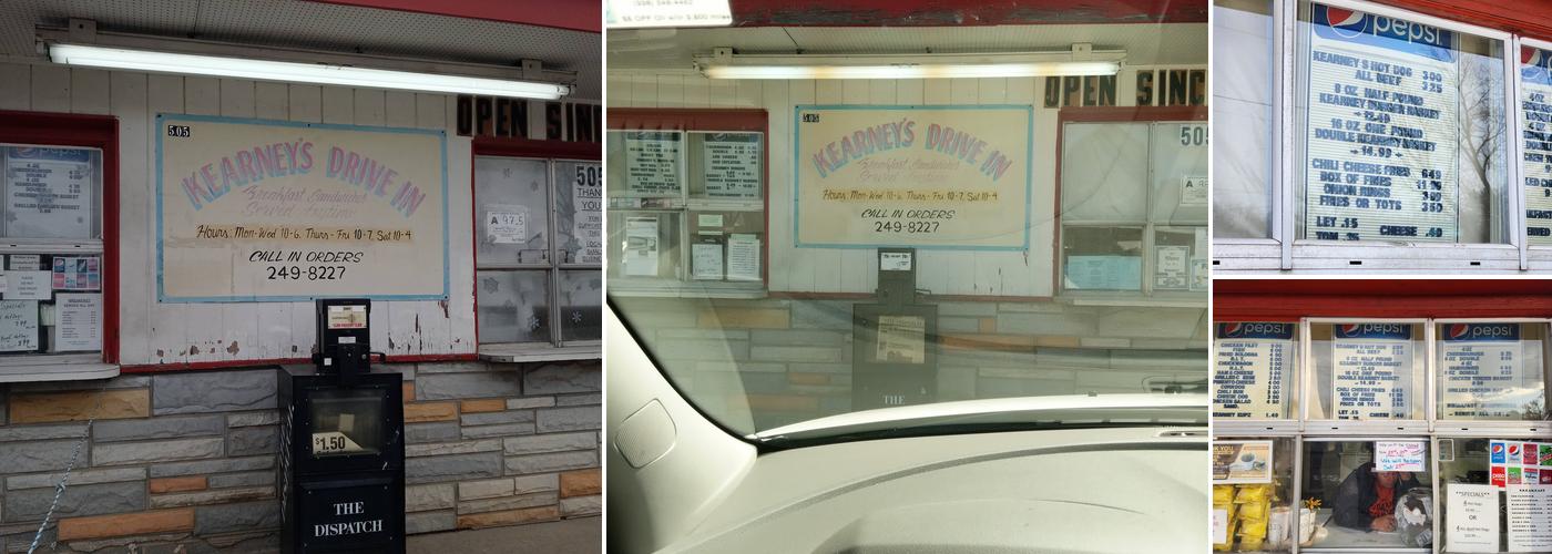 Kearney's Drive-In Menu