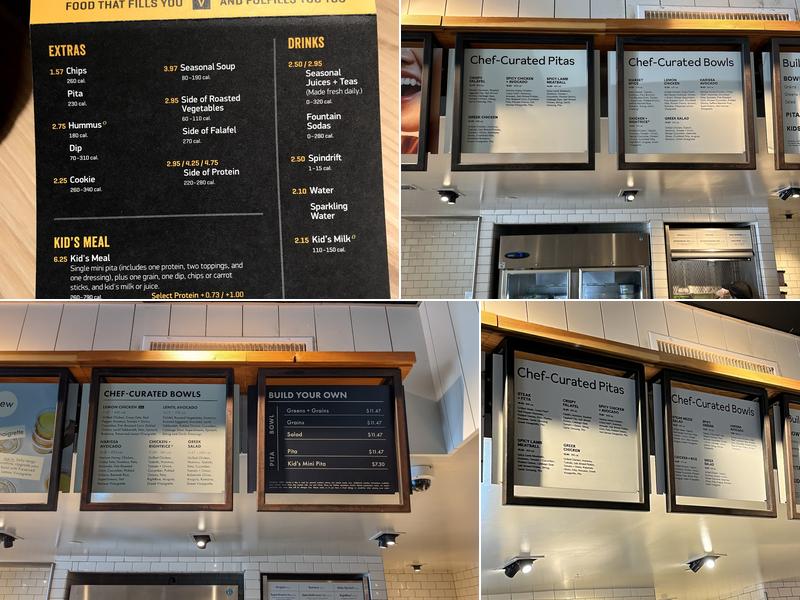 CAVA Menu